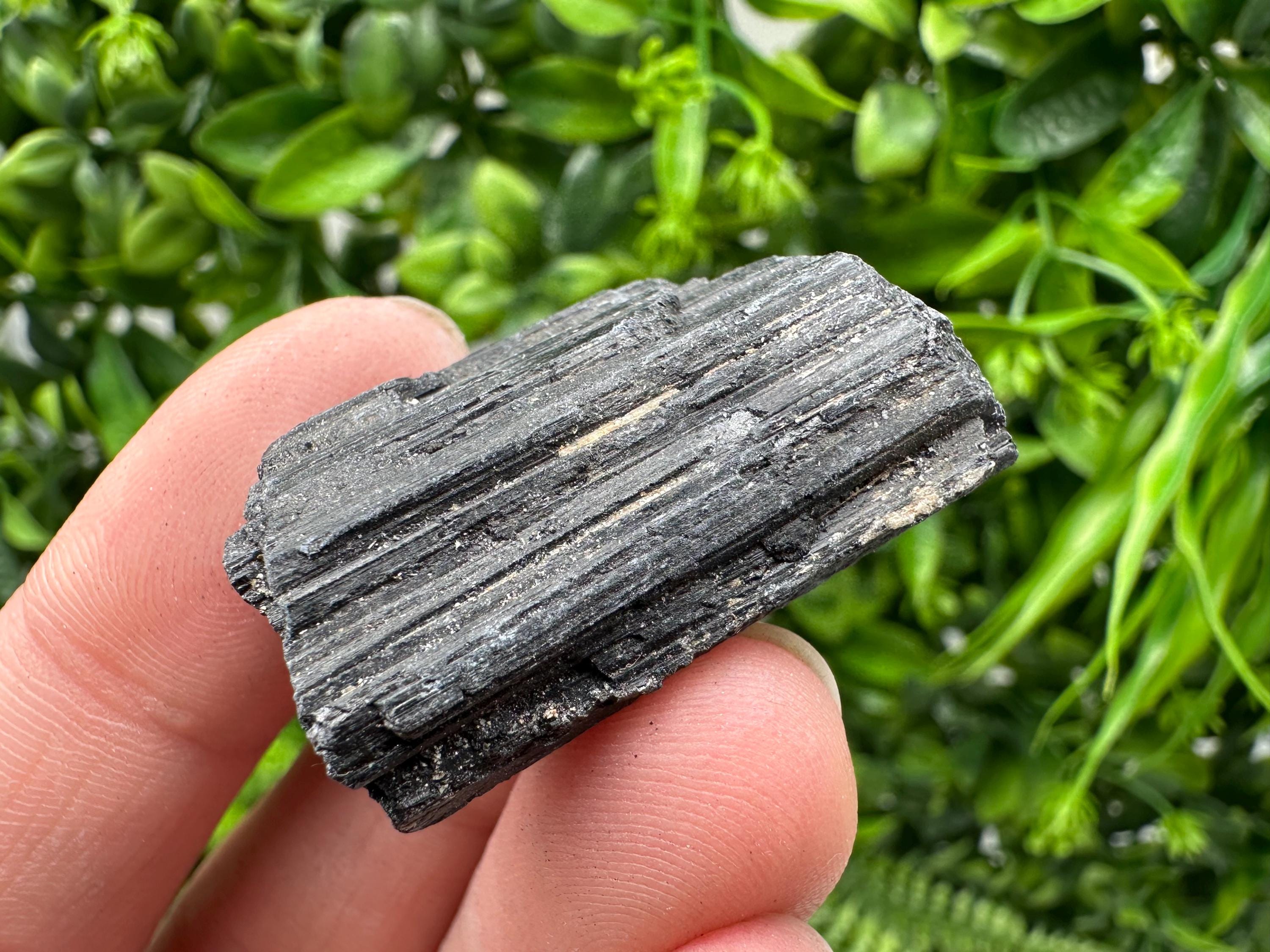 Natural Black Tourmaline Crystal – Raw Protective Stone, Healing Crystal, Grounding Mineral Gift