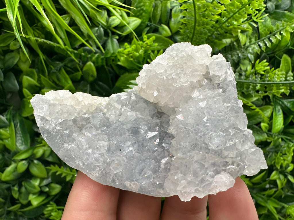 Chalcedony Specimen: Natural India Crystal, Home Decor (7/5.5/4 cm)