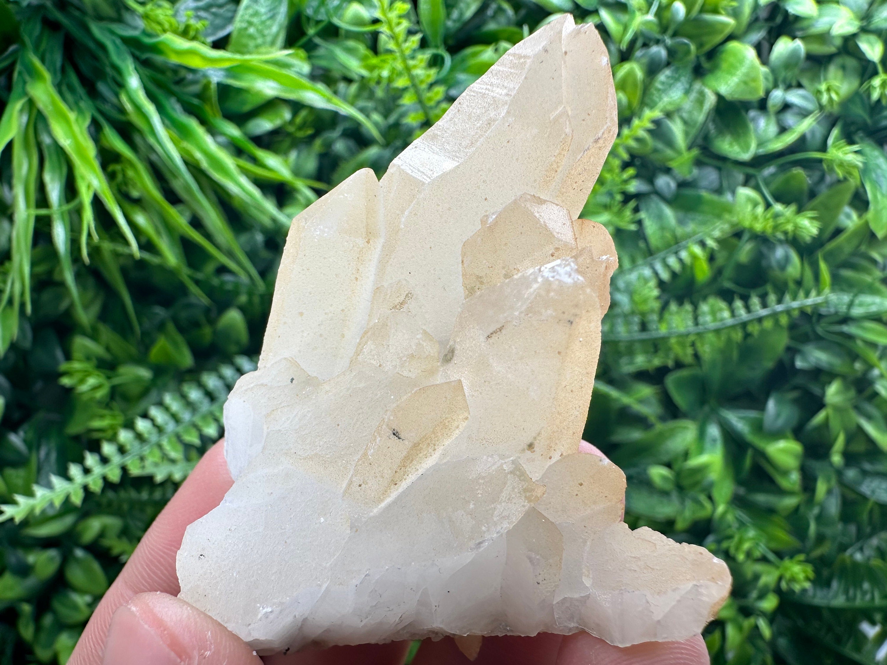 Transparent Quartz Cluster with Mineral Inclusions - Bulgaria