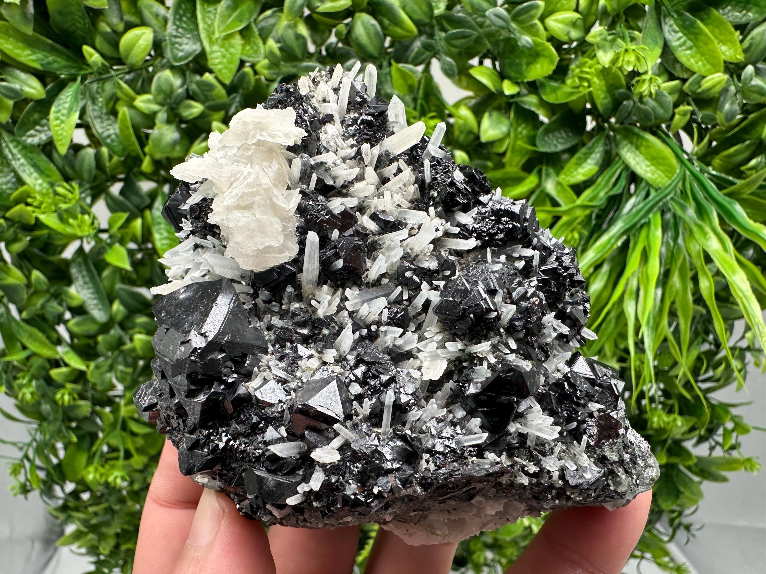 Mirror Galena, Sphalerite & Calcite Specimen: Borieva Mine, Bulgaria