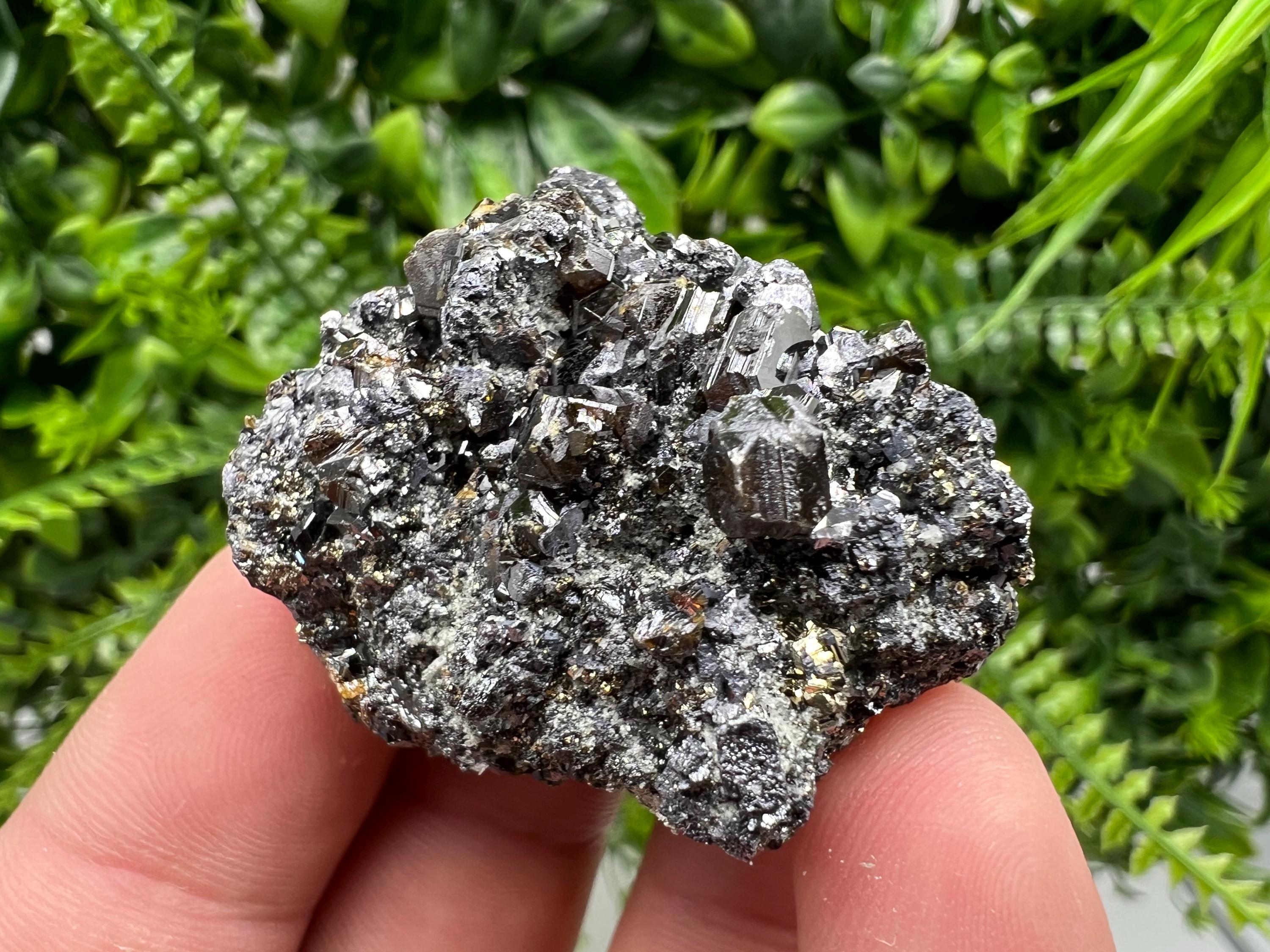 Stunning,RARE red/yellow Sphalerite,Marmarite on Galena,Quartz,from Borieva mine,Bulgaria,natural,collectible mineral specimen,home decor