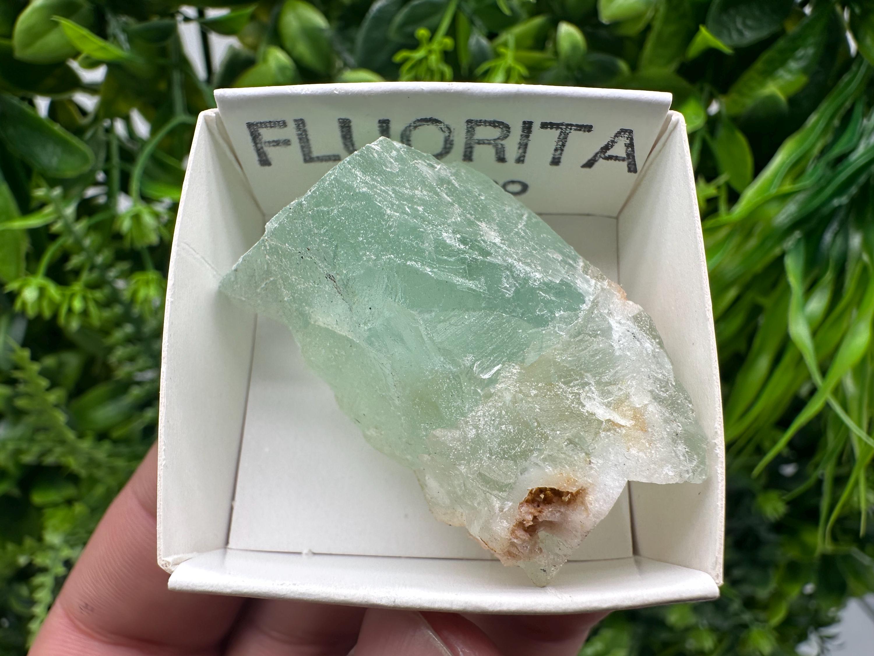 Rare Rainbow Fluorite Cube: Raw Mexican Crystal, Meditation Stone