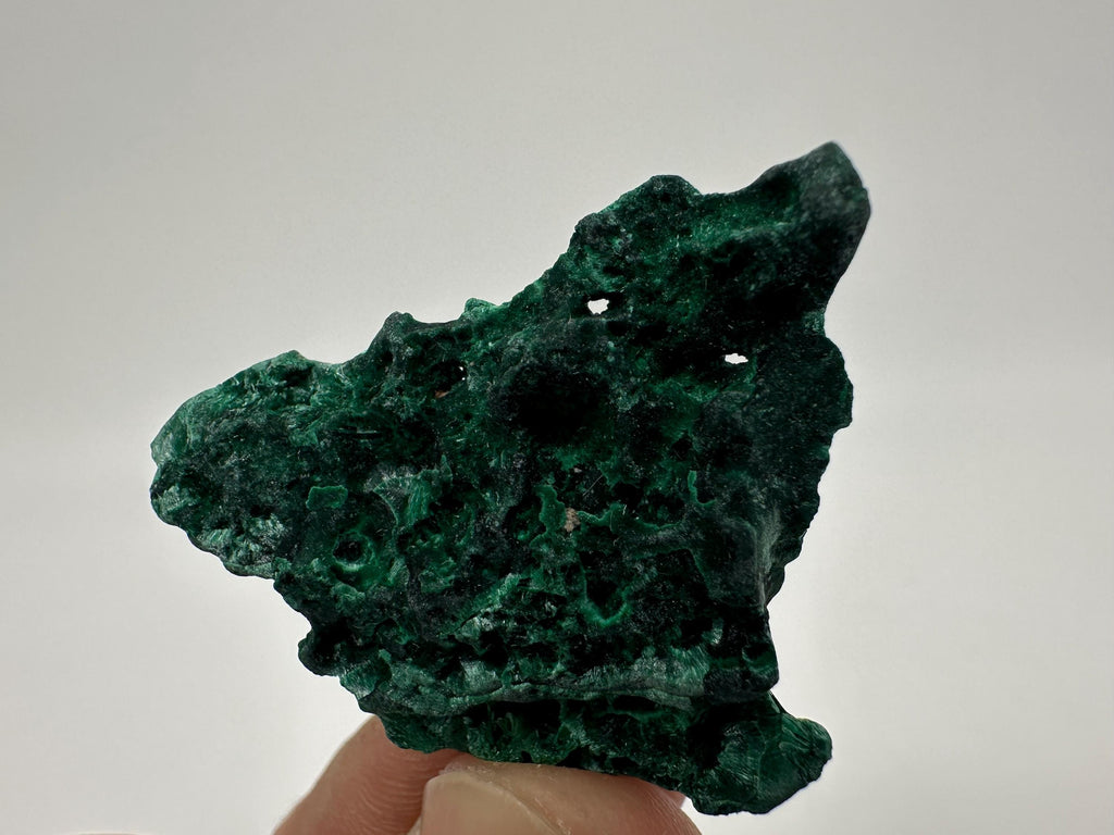 Green Polished Malachite Crystal, Congo Mineral Specimen (4/3cm)