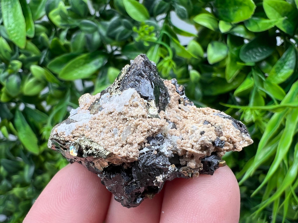 Rainbow Pyrite Siderite Mineral Specimen: Madan Bulgaria Collectible