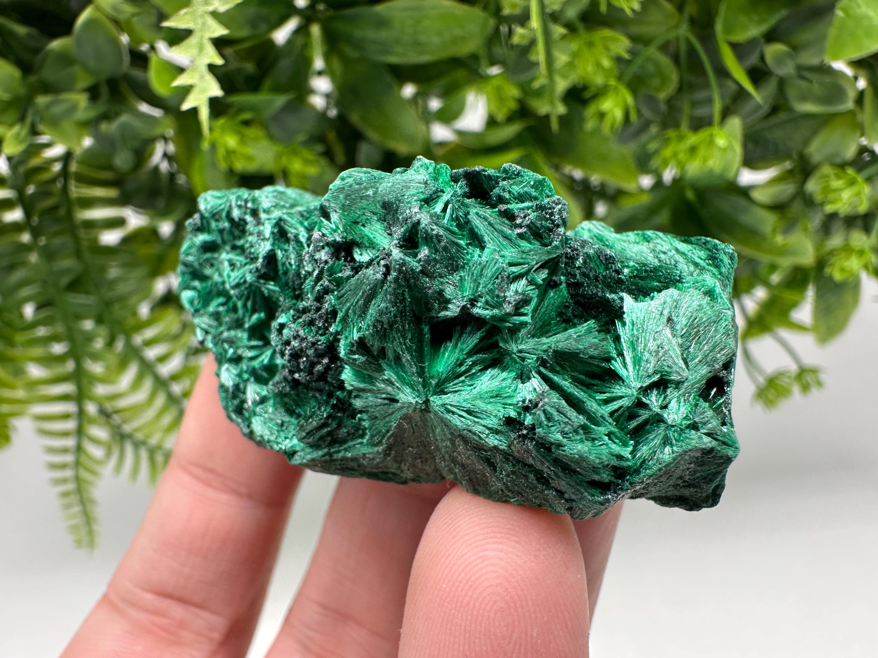 Polished Green Malachite Crystal from Congo, Natural Specimen, Chakra Stone