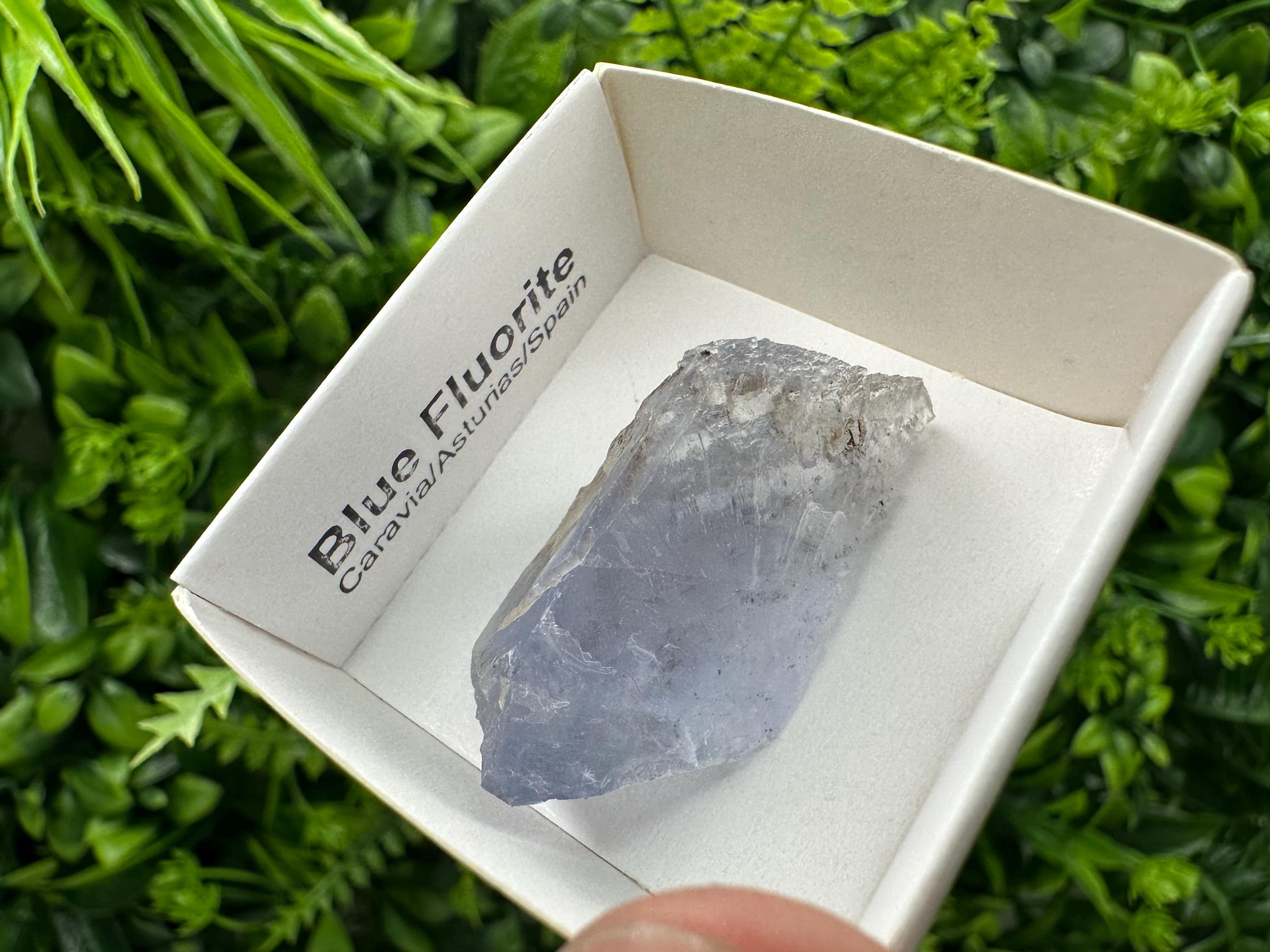 Blue Fluorite Mineral Specimen from Spain, Crystal Collection (4/2 cm)