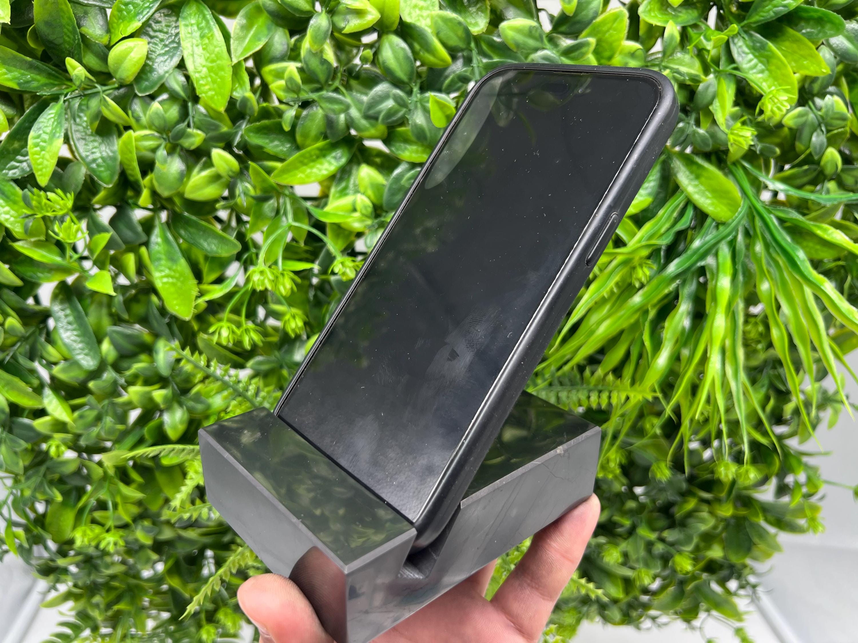 Shungite Phone Stand, EMF Protection, Karelia Russia