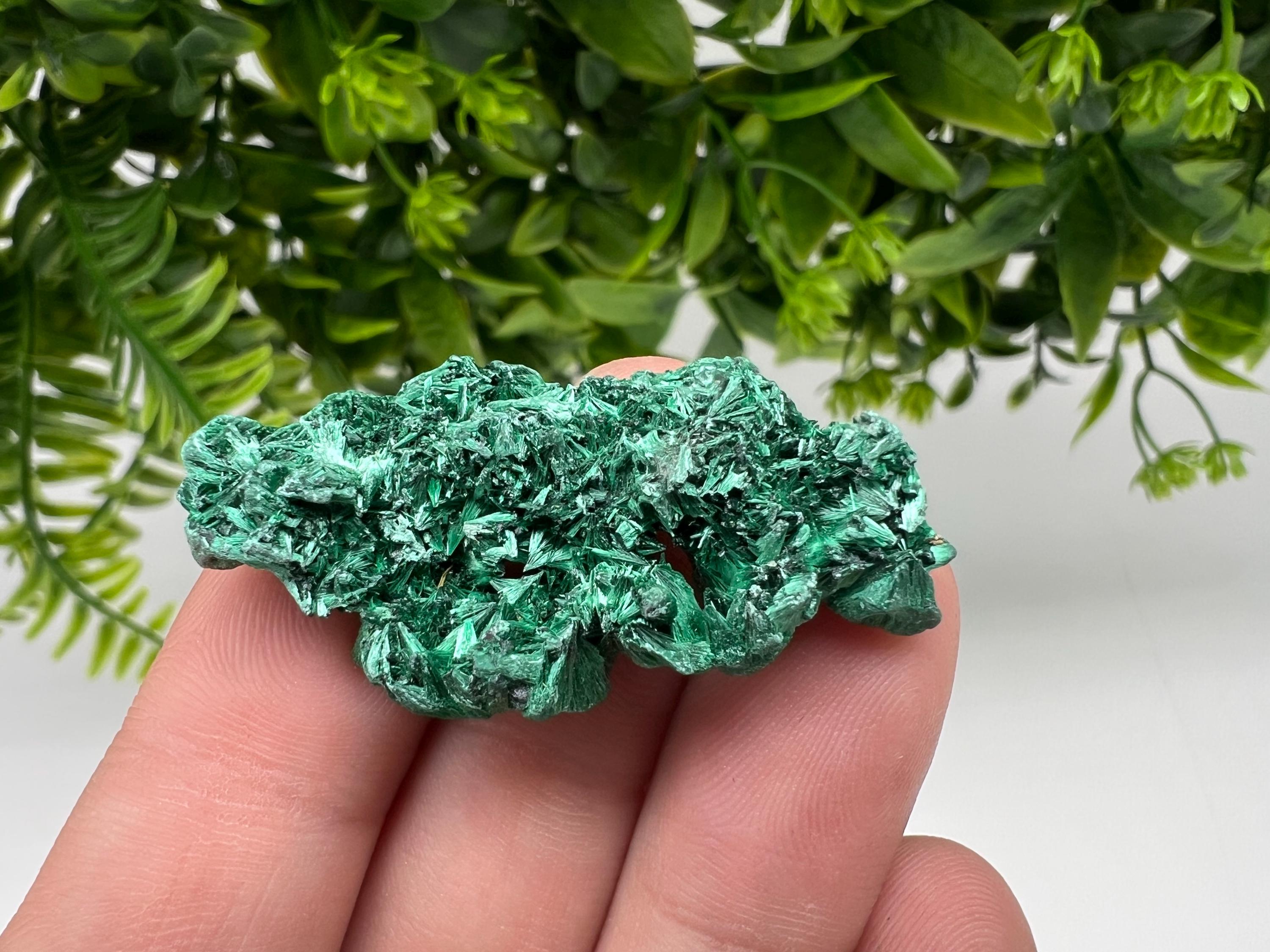 Green Polished Malachite Crystal, Congo Minerals, Chakra Stone