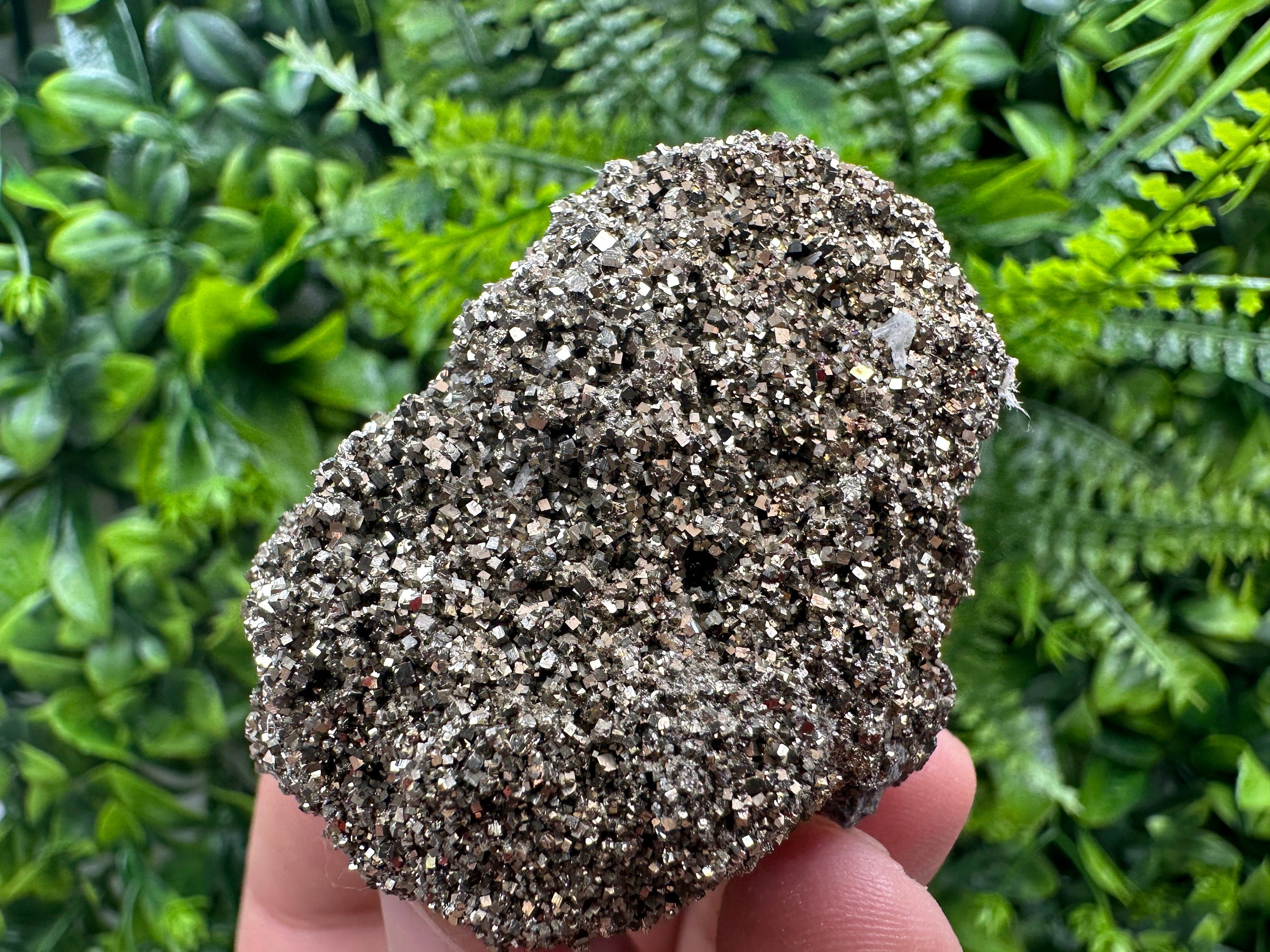 Rare Shiny Pyrite Crystal: Natural Fool's Gold Mineral Souvenir