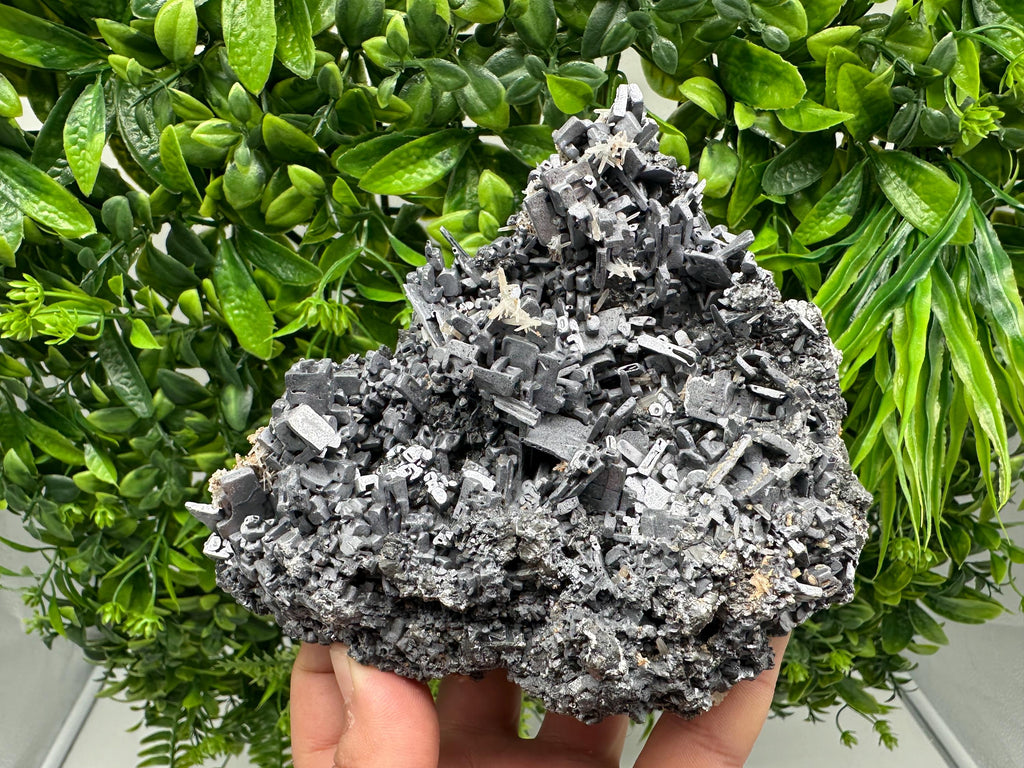 Skeletal Galena on Sphalerite, Natural Crystal Mineral Souvenir
