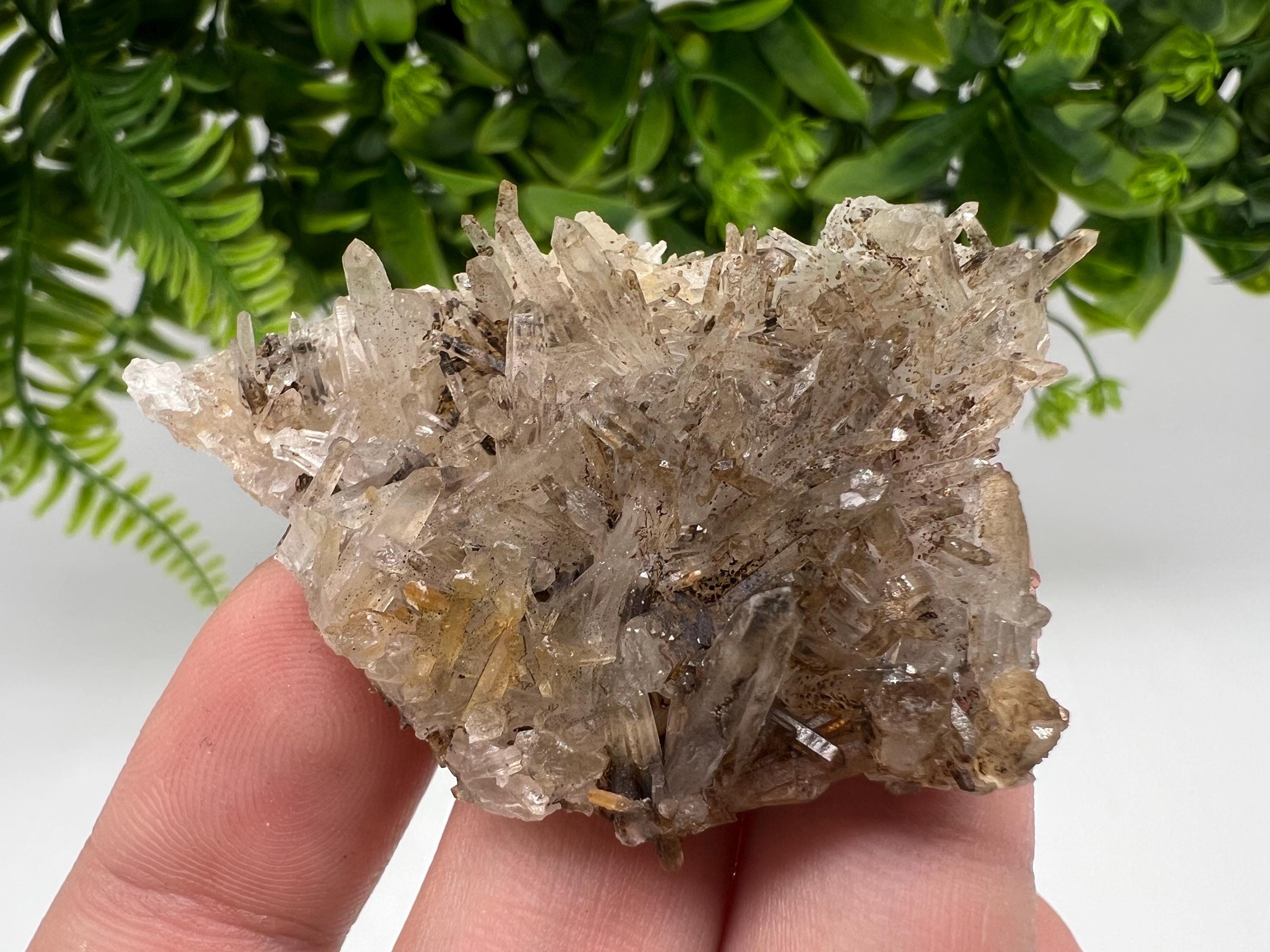 Bulgarian Quartz Mineral Specimen: Iron Oxide Limonite, 9th September Mine