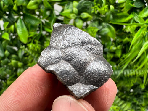 Botryoidal Black Hematite Specimen: Moroccan Rough Crystal for Reiki Chakra