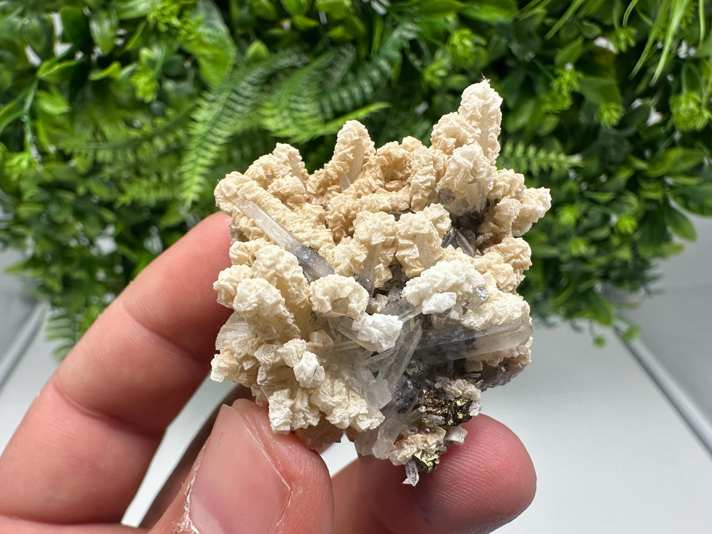 Quartz Calcite Chalcopyrite Specimen: Krushev Dol Mine, Bulgaria