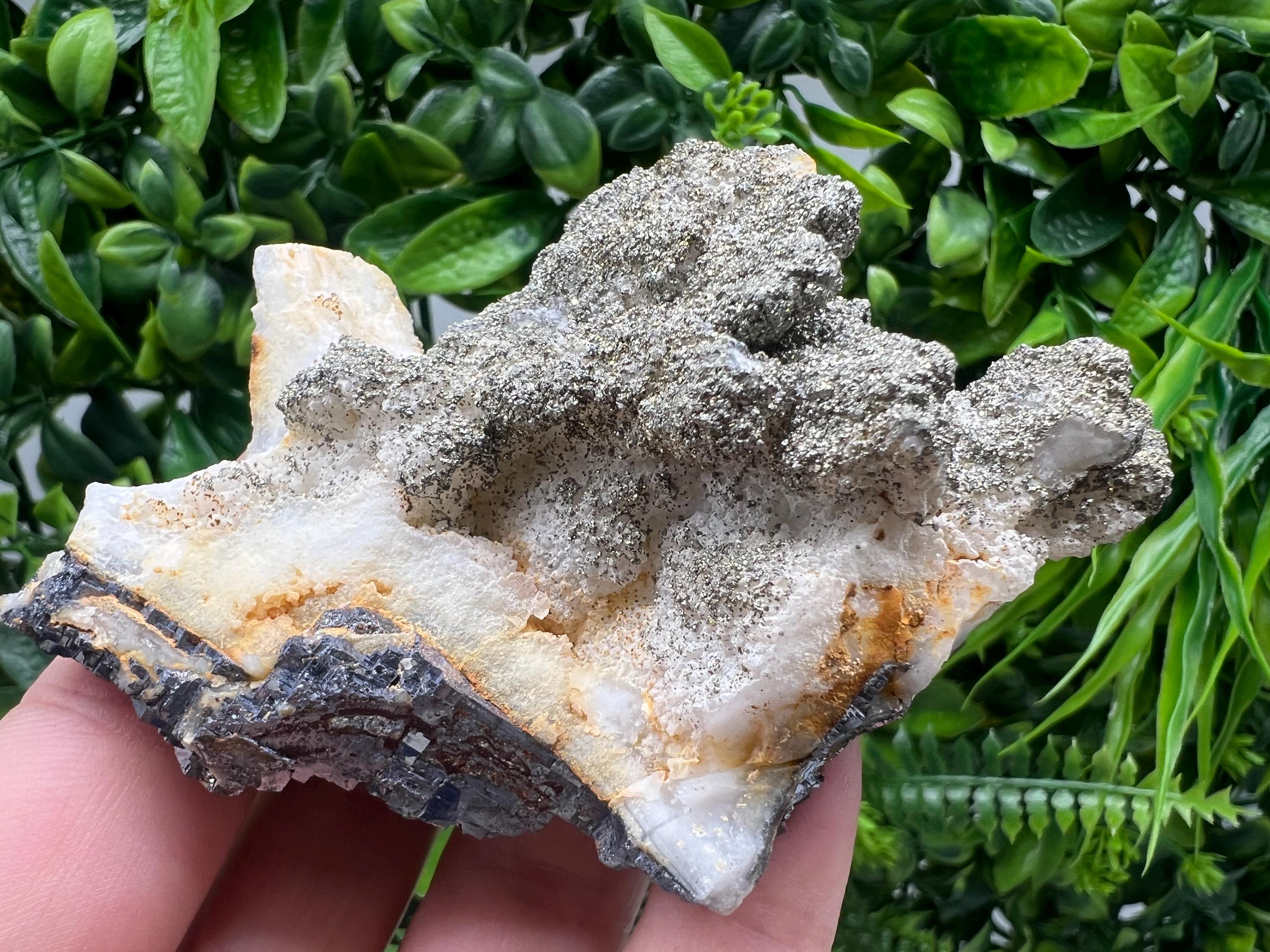 Barite,Marcasite on Chalcedony,from Androvo mine,Bulgaria,natural minerals souvenir,collection crystal,rare Barite cluster,gift,home