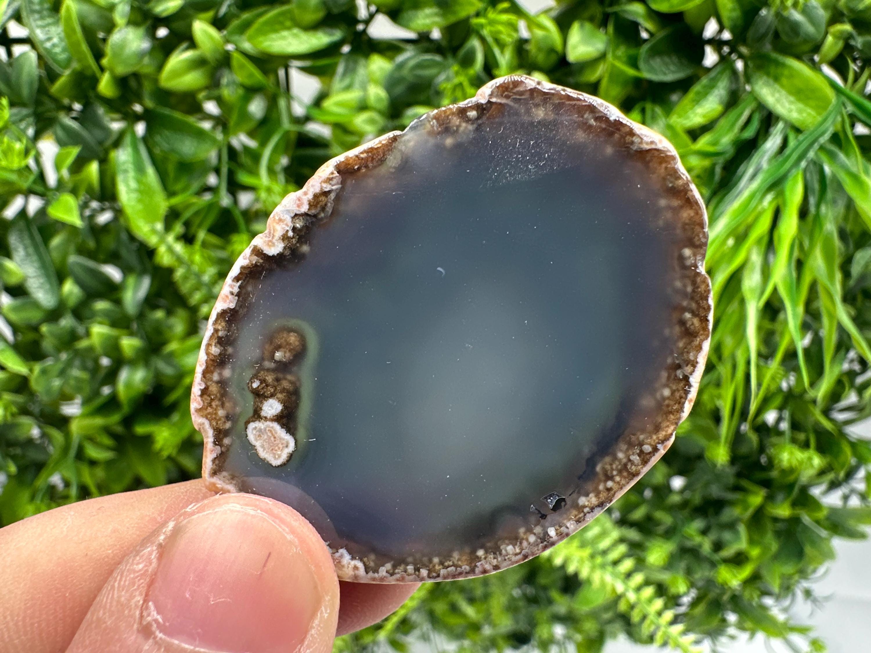 Agate Slice: Spiritual Healing Crystal Coaster Ornament
