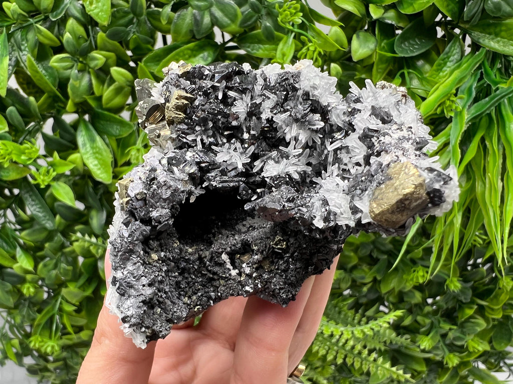 Chalcopyrite with Sphalerite on Quartz, Borieva Bulgaria