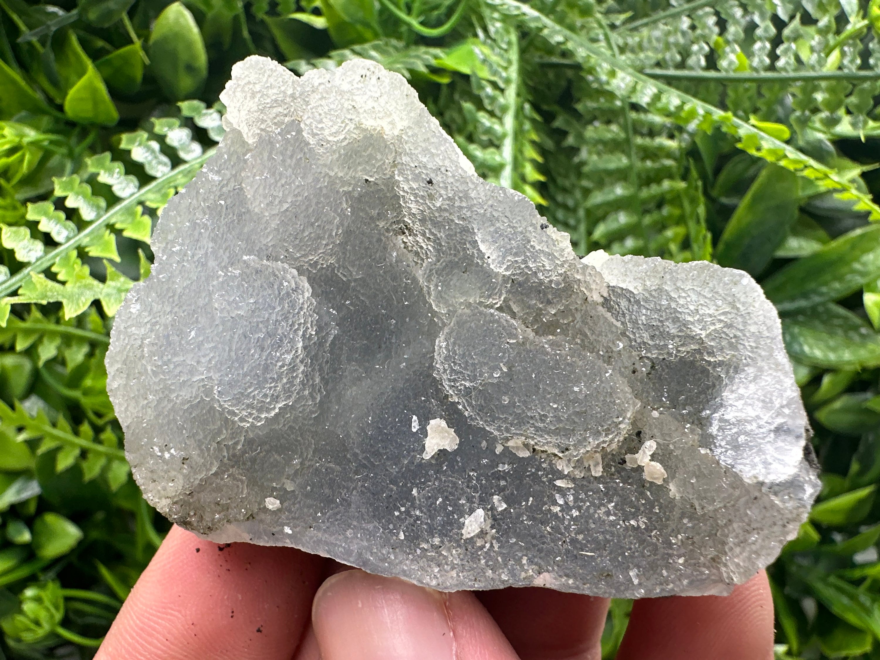 Natural Chalcedony Specimen: India Crystal Stone, Home Decor