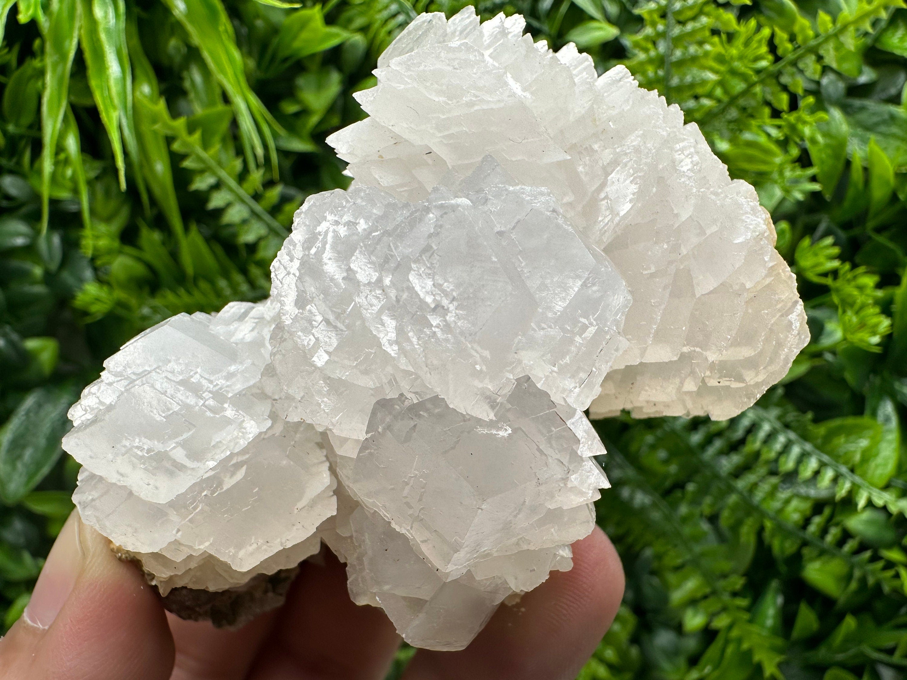 Fluorescent Mangano Calcite with Quartz, Rhodopes Bulgaria