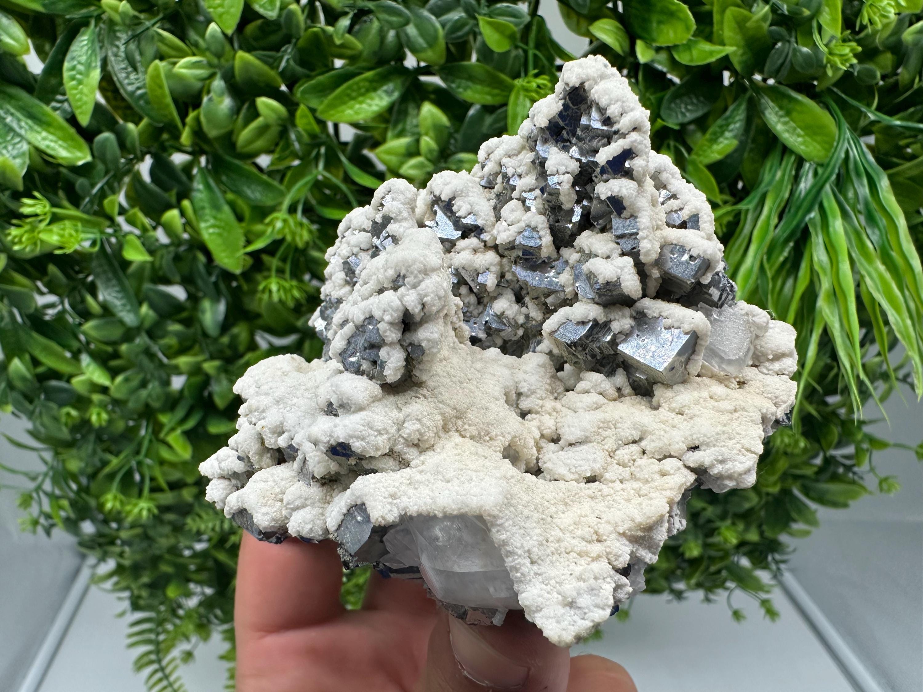 Stunning Galena whit Dolomite from Krushev dol mine,Madan,Bulgaria,natural,collection mineral specimen,Home decor stone,rare crystal,Gift