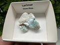Rare Raw Larimar Specimen: Dominican Republic Crystal BOX 4/4 cm
