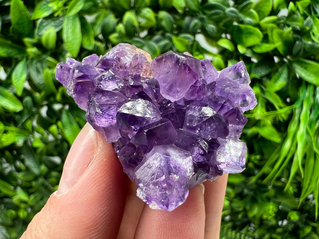 Natural Purple Amethyst Crystal Cluster, Uruguay, Home Decor