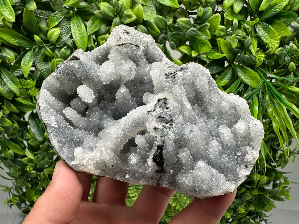 Natural Chalcedony Crystal Specimen, Indian Mineral Collection, Home Decor