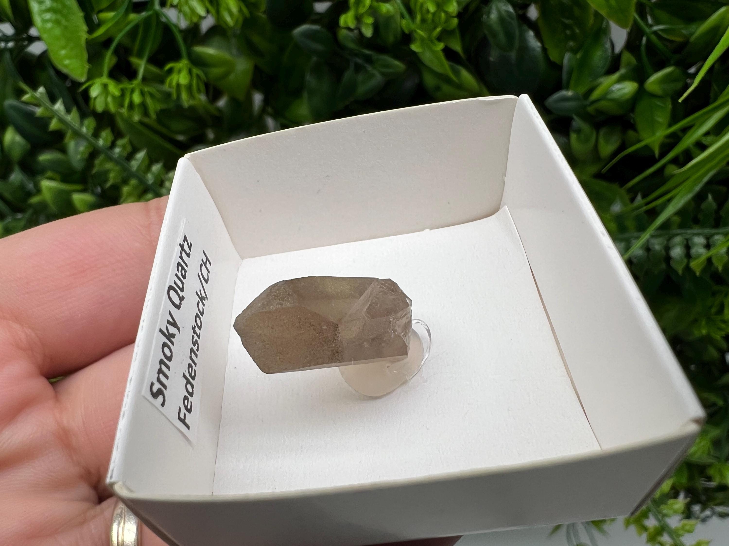 Rare Smoky Quartz Point, Fedenstock Switzerland Mineral Specimen (30MM)