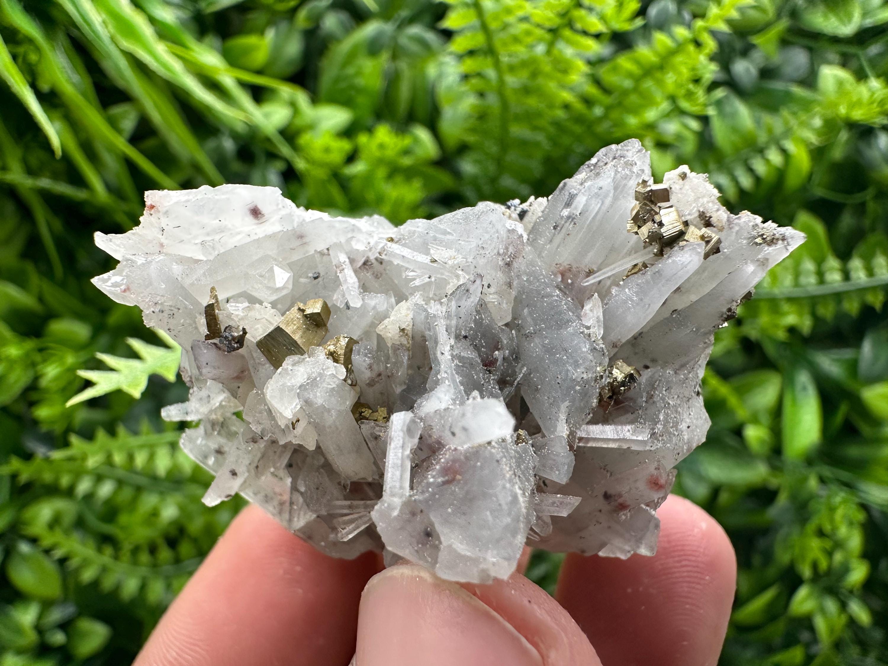Quartz with Hematite and Pyrite, Krushev dol Mine Mineral Specimen