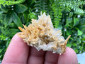 Limonite Coated Quartz Crystal Cluster, Natural Mineral Specimen