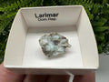 Rare Raw Larimar Specimen: Dominican Republic Crystal BOX 4/4 cm