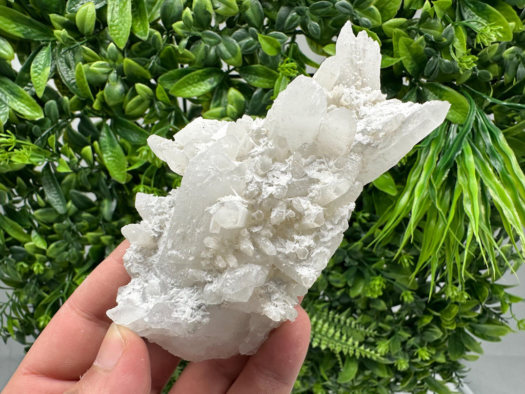 Wonderful Quartz white Chlorite and Calcite from Borieva mine,Bulgaria,natural,collection mineral specimen,home decor stone,collectible's