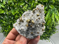 Chalcopyrite on Quartz, Chlorite Mineral Specimen, Bulgaria