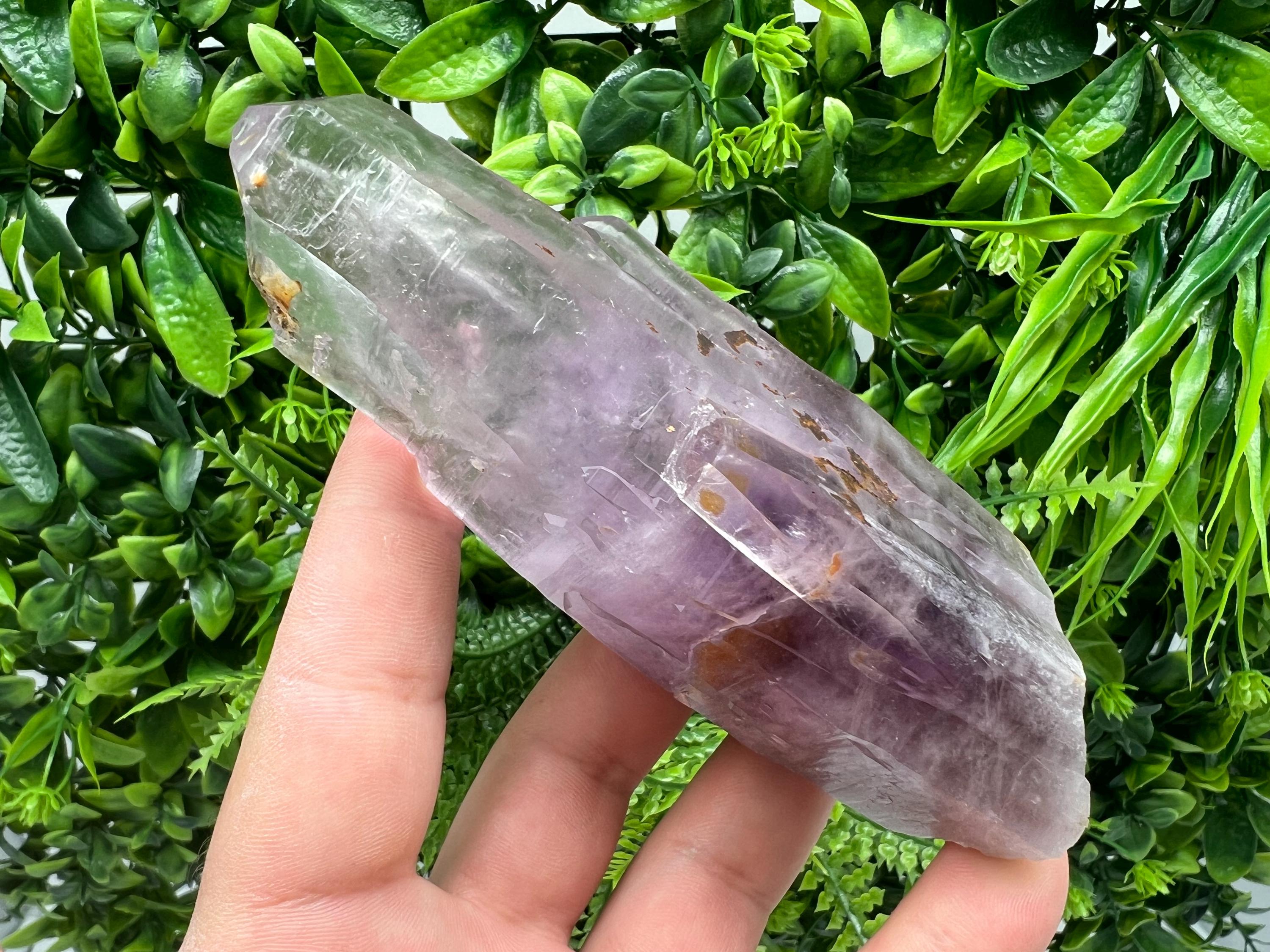 LARGE Amethyst Phantom whit Cerusite, natural minerals souvenir crystal,collectors specimen,rare crystal,rare Amerhyst,gift,souvenir