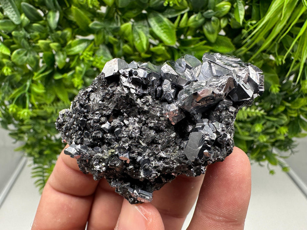 Sphalerite Galena Crystal Cluster with Quartz, Epidote & Chlorite