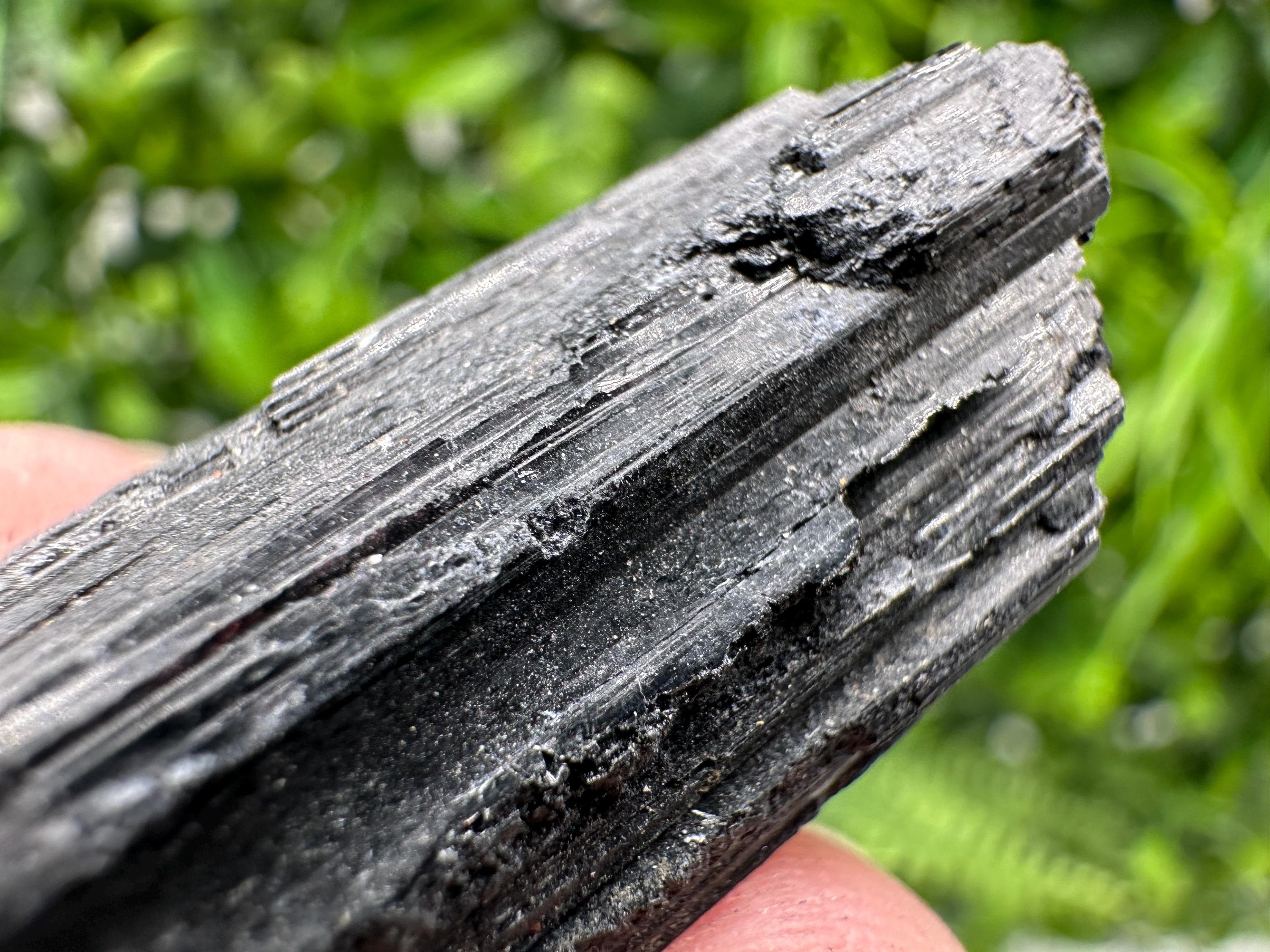 Natural Black Tourmaline Crystal – Raw Protective Stone, Healing Crystal, Grounding Mineral Gift