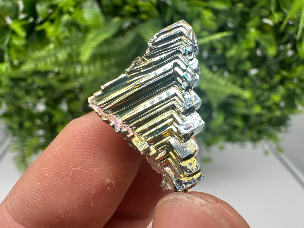 Rainbow Bismuth Crystal: Rare Gemstone Specimen, 11 grams