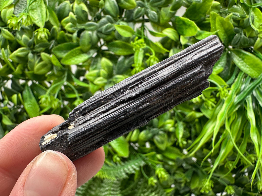 Natural Black Tourmaline Crystal – Raw Protective Stone, Healing Crystal, Grounding Mineral Gift
