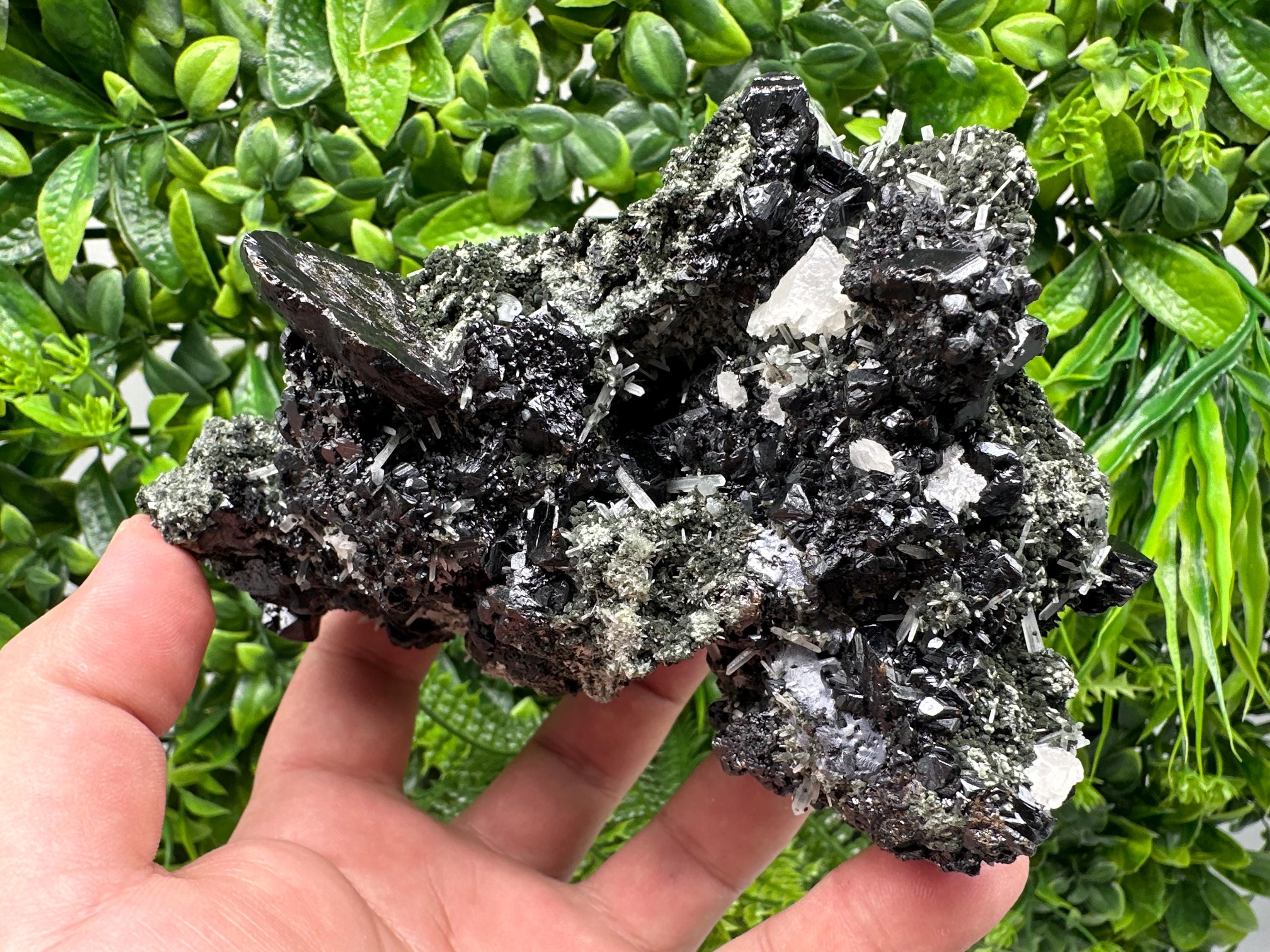 Stunning Mirror Galena,Sphalerite,Calcite from Borieva mine,Madan,Bulgaria,natural,collection mineral specimen,Home decor stone,Rare crystal