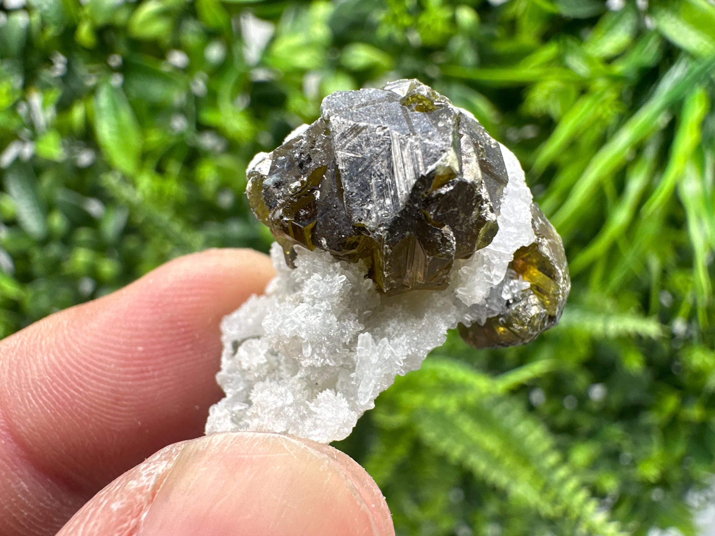 Sphalerite Gem: Cleiophane Crystal, Rare Green Mineral Stone