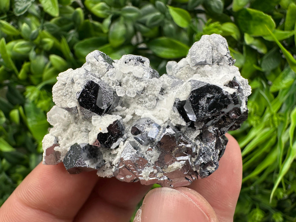 Galena Spinel with Quartz and Calcite, Borieva Mine Mineral Specimen