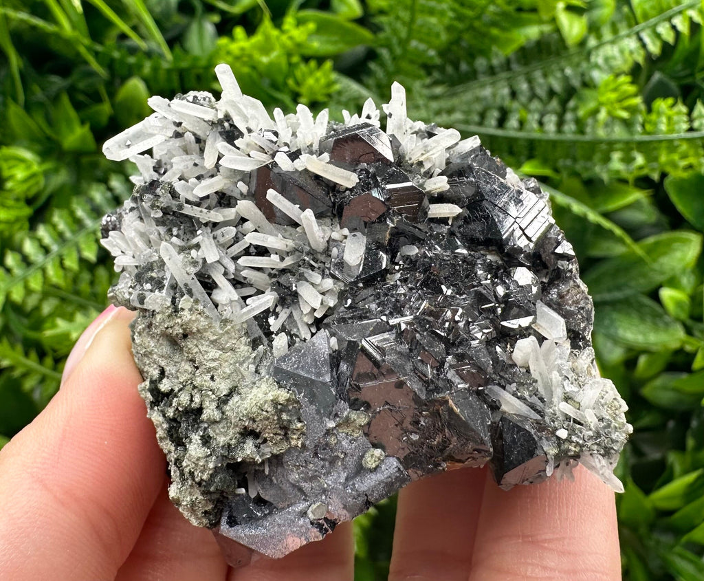Borieva Sphalerite on Quartz: Rare Mineral Cluster