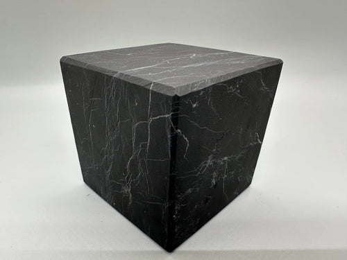 6cm Shungite Cube: EMF & 5G Protection, Healing Crystal