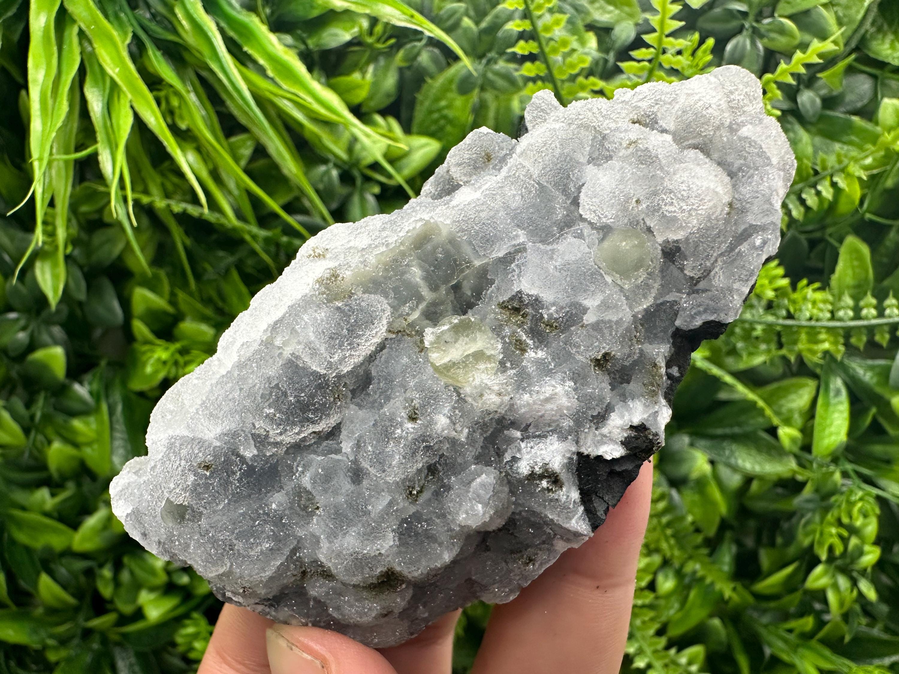Natural Chalcedony Specimen: India Crystal Mineral, Home Decor