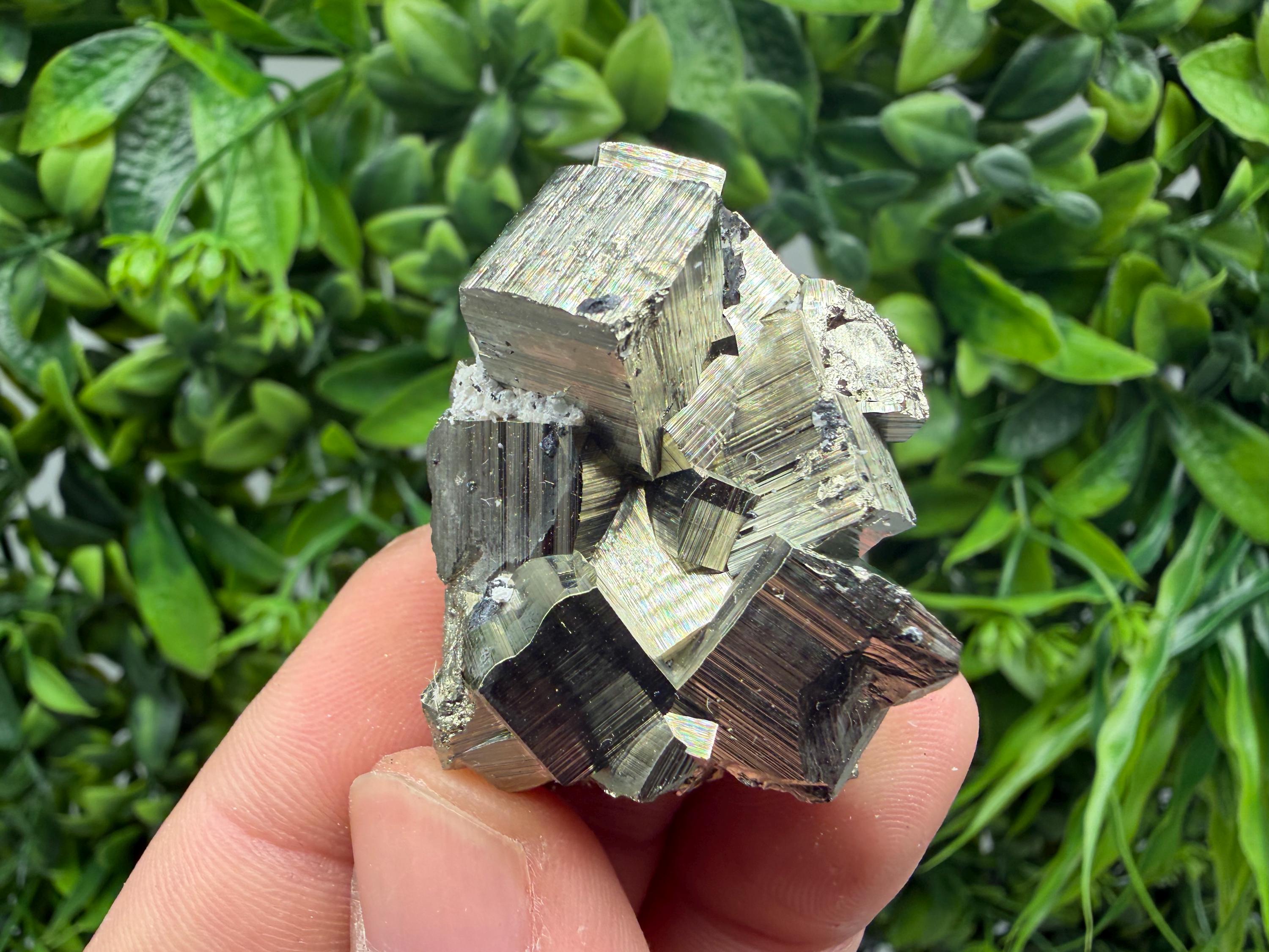 Rare Floating Pyrite Cluster, Fool’s Gold Crystal Decor