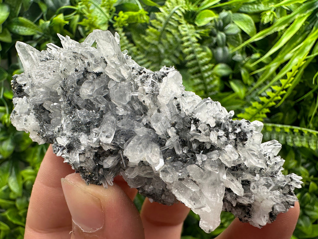 Quartz with Calcite and Chlorite: Natural Crystal Souvenir