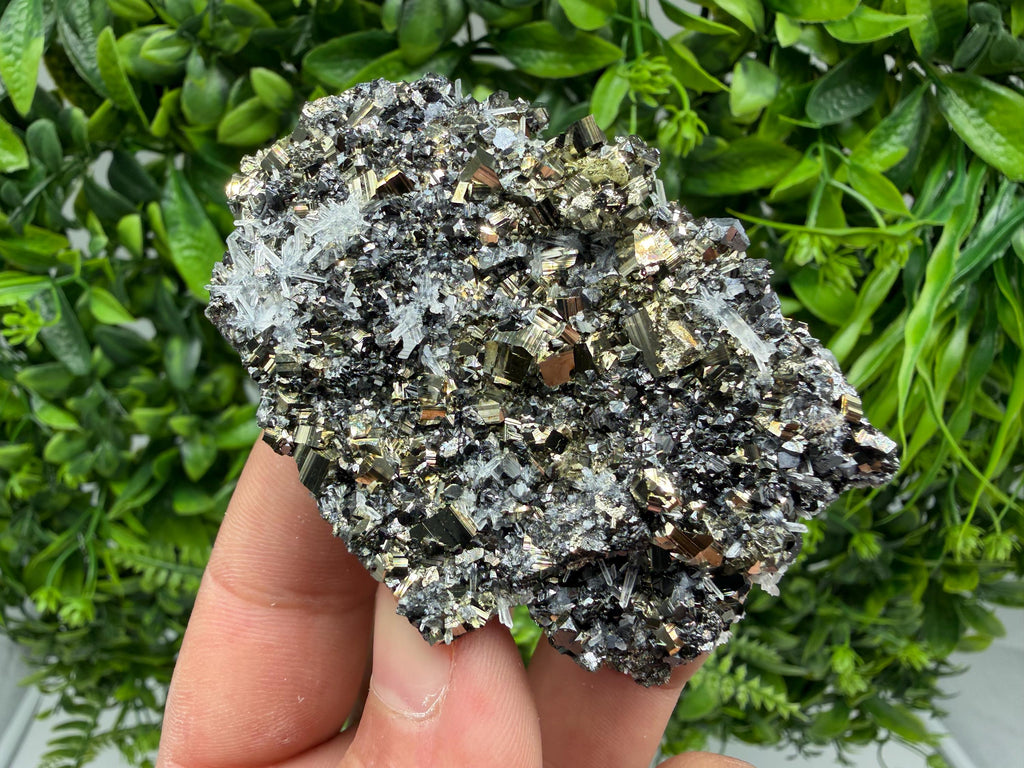 Pyrite Sphalerite Quartz  Mineral Specimen, Krushev dol Mine