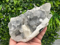 Transparent Apophyllite on Chalcedony, India Mineral Specimen