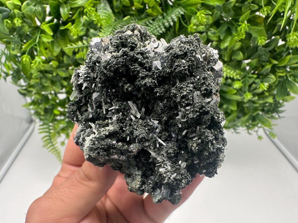 Wonderful Quartz white Chlorite and Calcite from Borieva mine,Bulgaria,natural,collection mineral specimen,home decor stone,collectible's