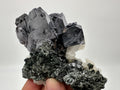 Mirror Galena, Calcite, Sphalerite on Quartz with Chlorite, Borieva Bulgaria