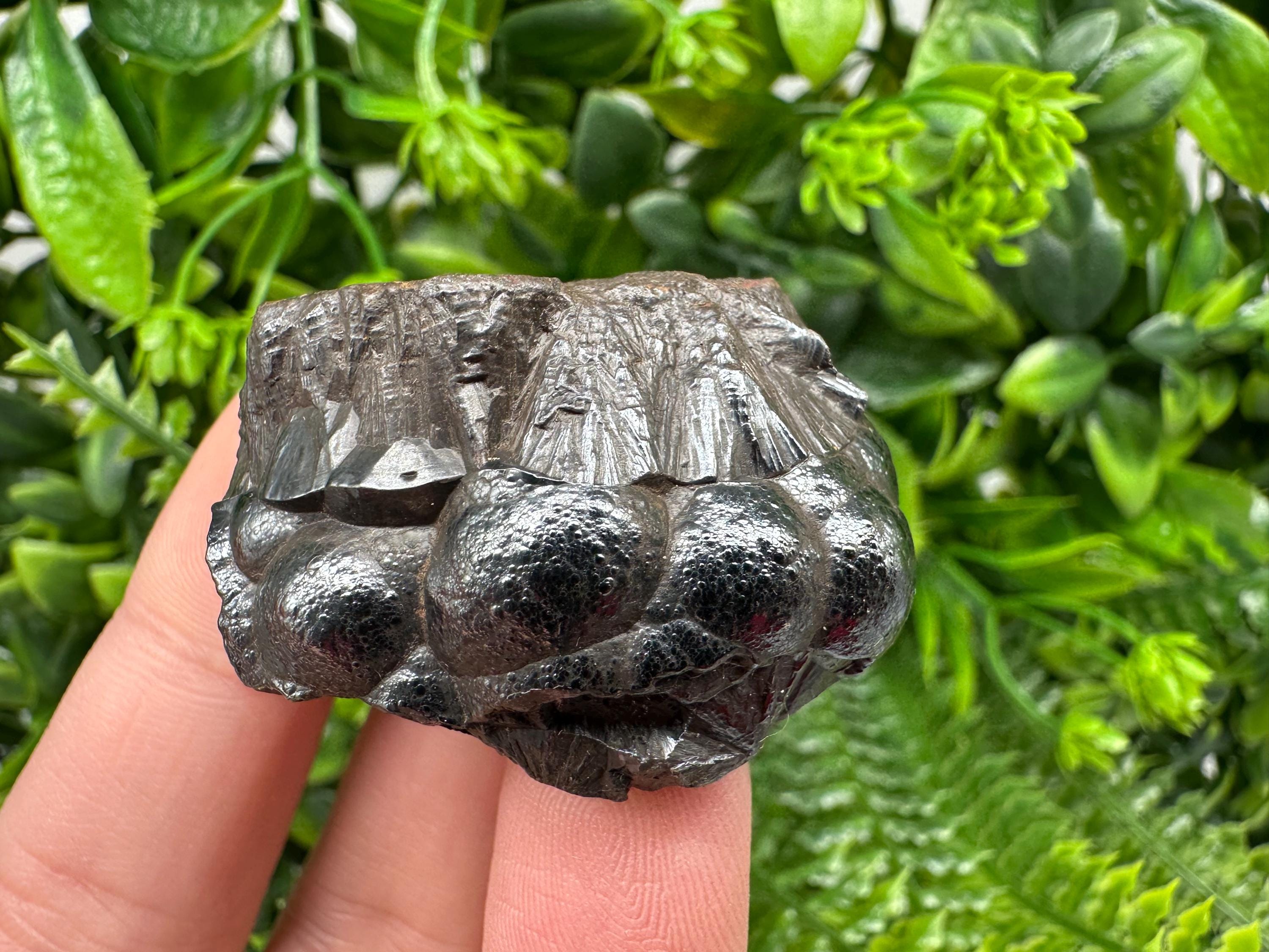 Moroccan Black Botryoidal Hematite Specimen: Chakra Reiki Crystal